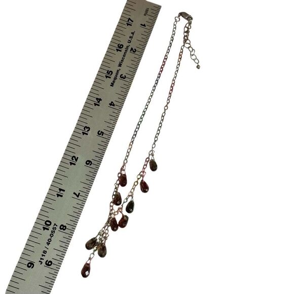 Vintage Silpada Sterling Silver Smoky Quartz Drop Necklace - Picture 10 of 11